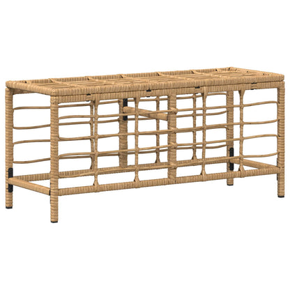 Set da Pranzo per Giardino con cuscino 3 pcs Naturale e Bianco | homemem39
