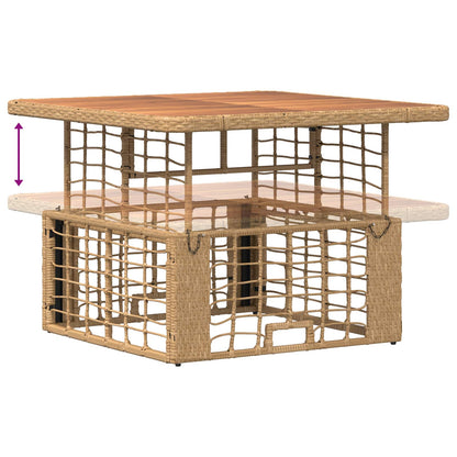 Set da Pranzo per Giardino con cuscino 3 pcs Naturale e Bianco | homemem39
