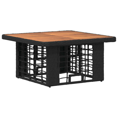 Set da Pranzo per Giardino con cuscino 3 pcs Nero e Grigio