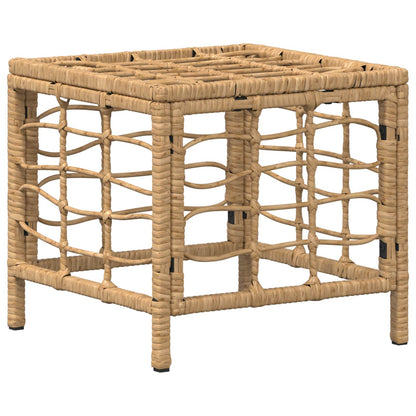 Set da Pranzo per Giardino con cuscino 4 pcs Naturale e Bianco | homemem39