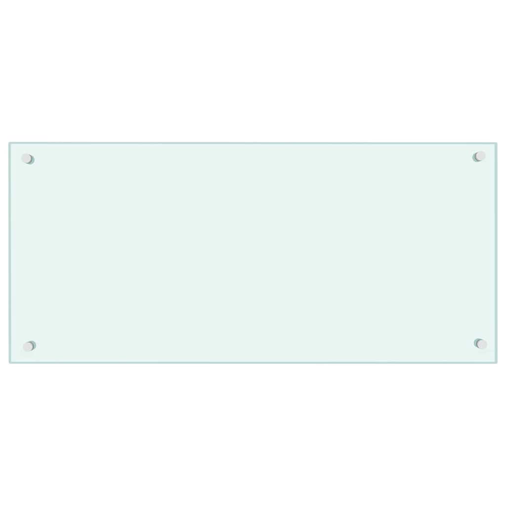 Rivestimento da Cucina 2 pcs Bianco 90 x 40 cm vetro temperato