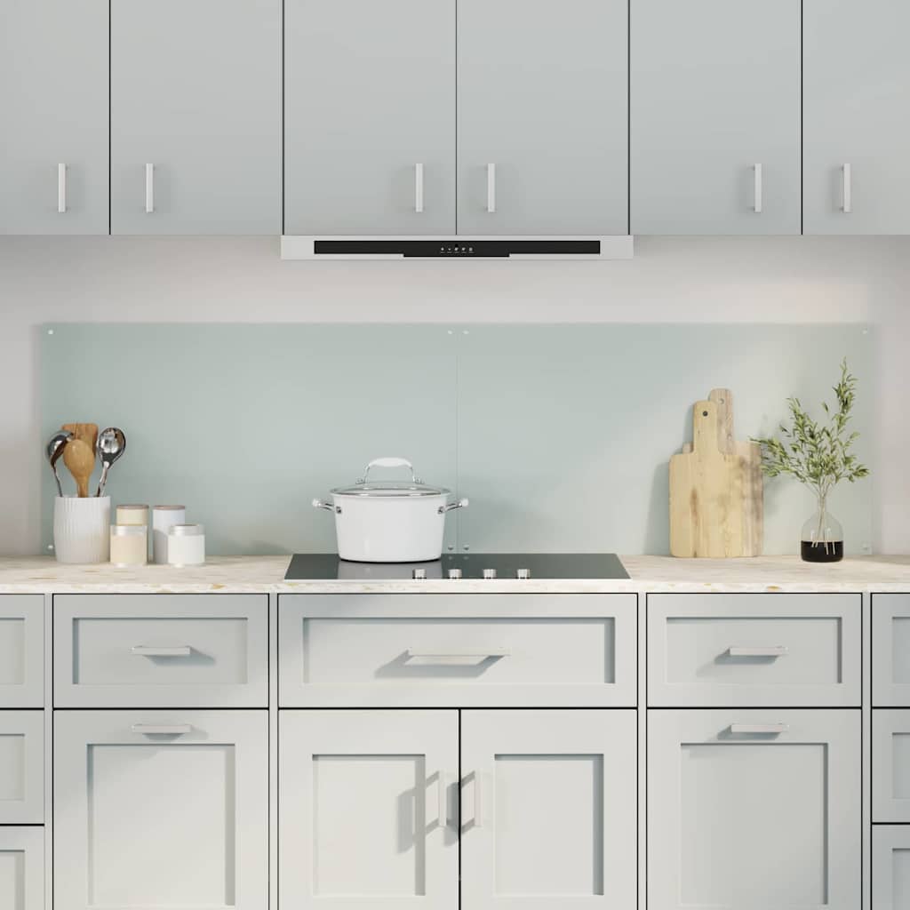 Schienale da cucina 2 pcs Bianco 90 x 50 cm vetro temperato | homemem39