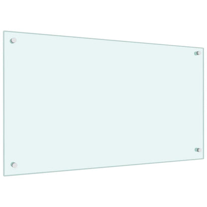 Schienale da cucina 2 pcs Bianco 90 x 50 cm vetro temperato | homemem39