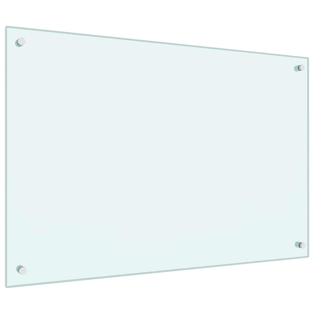 Schienale da cucina 2 pcs Bianco 90 x 60 cm vetro temperato | homemem39