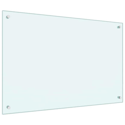 Schienale da cucina 2 pcs Bianco 90 x 60 cm vetro temperato | homemem39