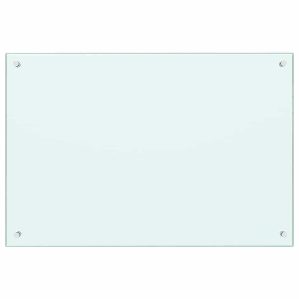 Schienale da cucina 2 pcs Bianco 90 x 60 cm vetro temperato | homemem39