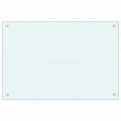 Schienale da cucina 2 pcs Bianco 90 x 60 cm vetro temperato | homemem39