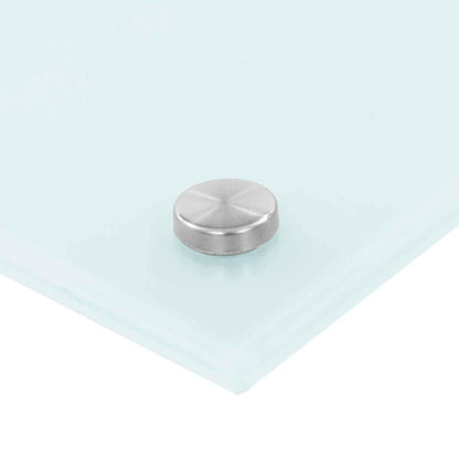 Schienale da cucina 2 pcs Bianco 100 x 40 cm vetro temperato | homemem39