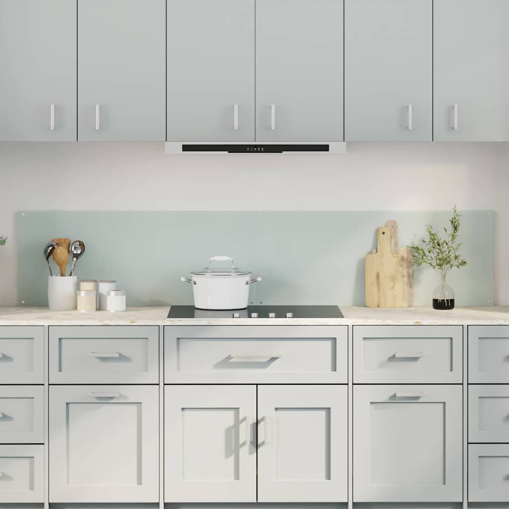 Schienale da cucina 2 pcs Bianco 100 x 40 cm vetro temperato | homemem39