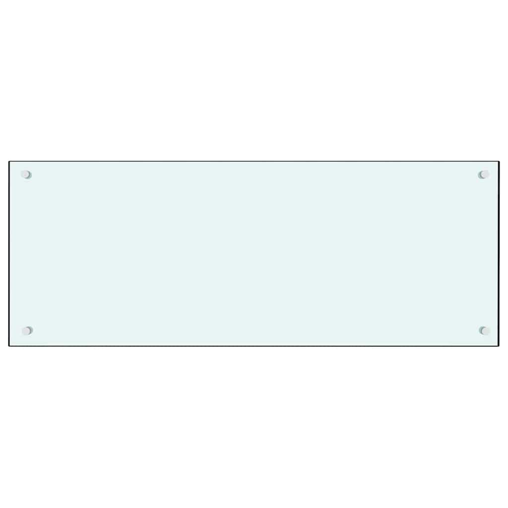 Schienale da cucina 2 pcs Bianco 100 x 40 cm vetro temperato | homemem39