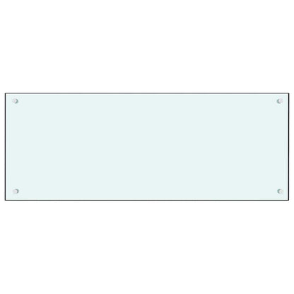 Schienale da cucina 2 pcs Bianco 100 x 40 cm vetro temperato | homemem39