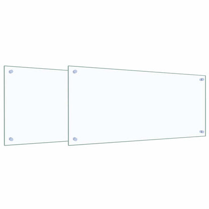 Rivestimento da Cucina 2 pcs Trasparente 90 x 40 cm