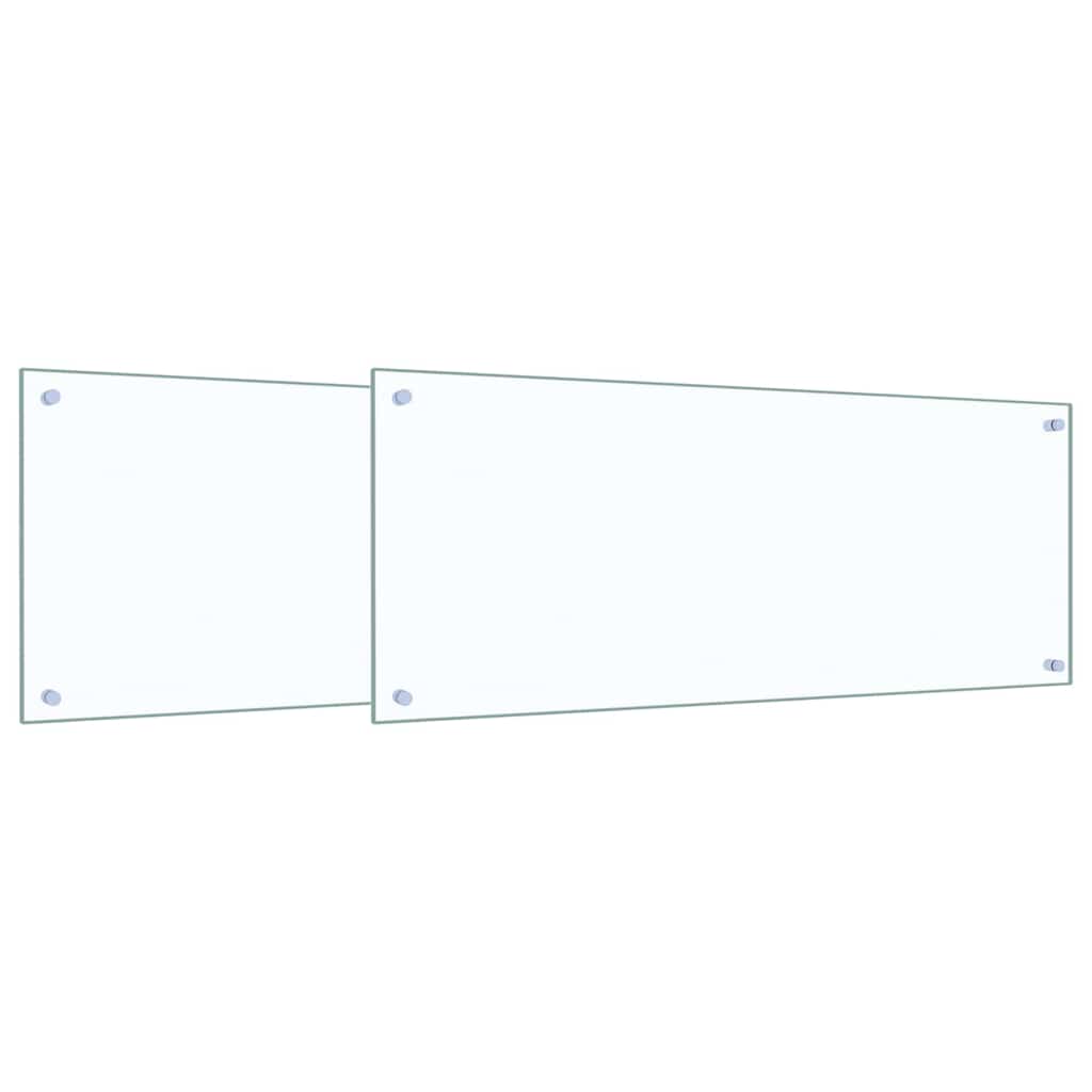 Rivestimento da Cucina 2 pcs Trasparente 100 x 40 cm