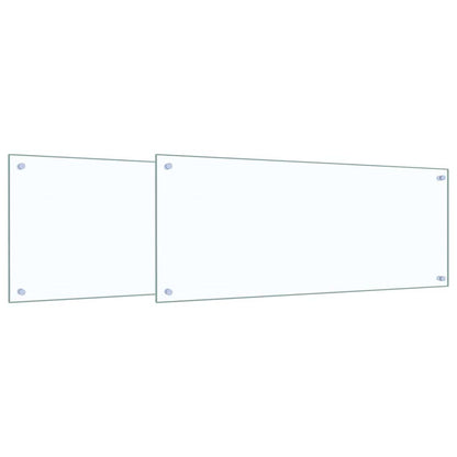 Rivestimento da Cucina 2 pcs Trasparente 100 x 40 cm