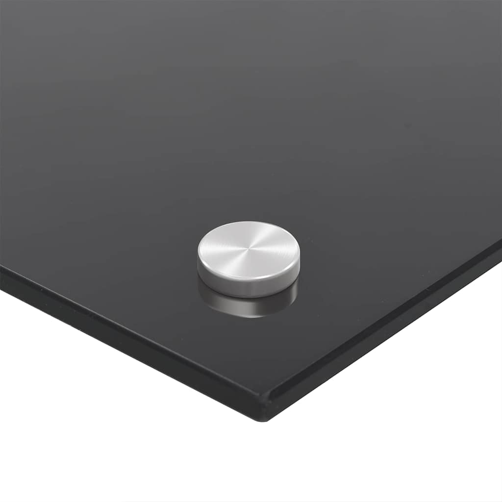 Schienale da cucina 2 pcs Nero 90 x 40 cm vetro temperato | homemem39