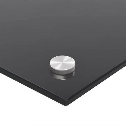 Schienale da cucina 2 pcs Nero 90 x 40 cm vetro temperato | homemem39