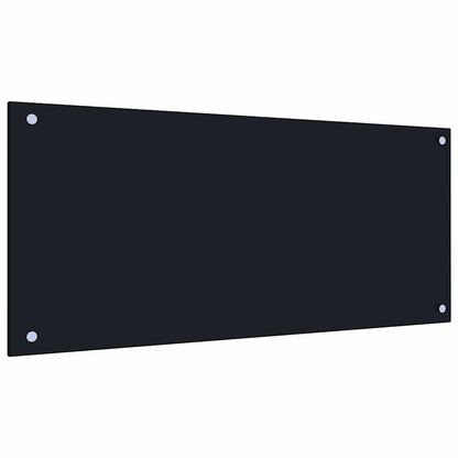Schienale da cucina 2 pcs Nero 90 x 40 cm vetro temperato | homemem39