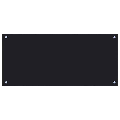 Schienale da cucina 2 pcs Nero 90 x 40 cm vetro temperato | homemem39