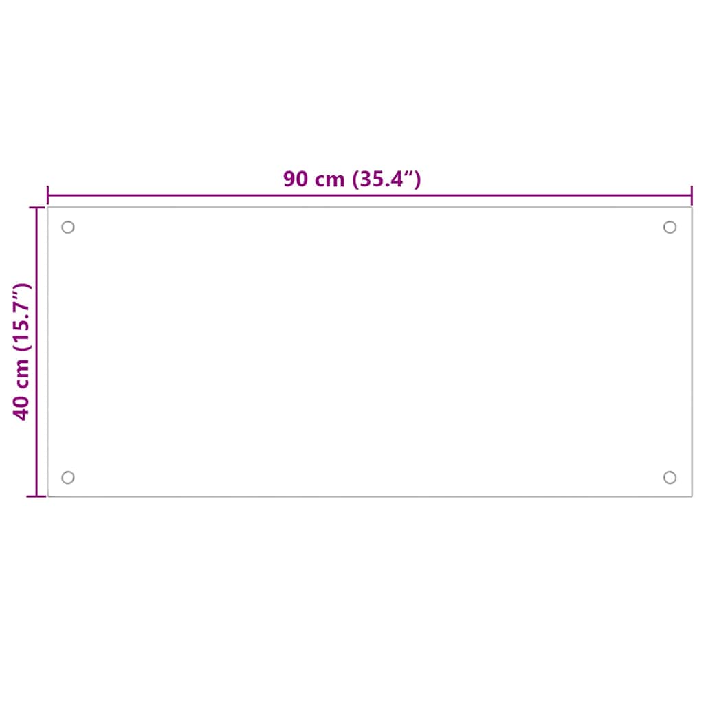Schienale da cucina 2 pcs Nero 90 x 40 cm vetro temperato | homemem39