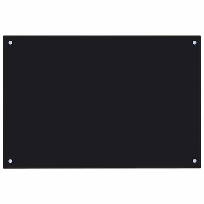 Rivestimento da Cucina 2 pcs Nero 90 x 60 cm vetro temperato