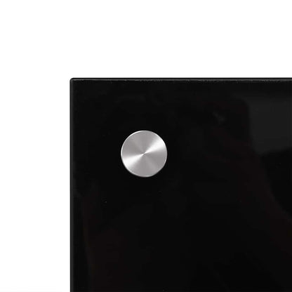 Schienale da cucina 2 pcs Nero 100 x 50 cm vetro temperato | homemem39