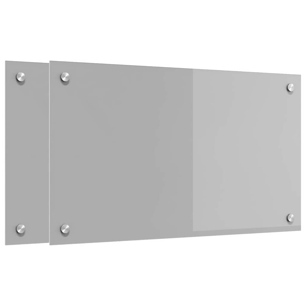 Rivestimento da Cucina 2 pcs Grigio chiaro 70 x 40 cm