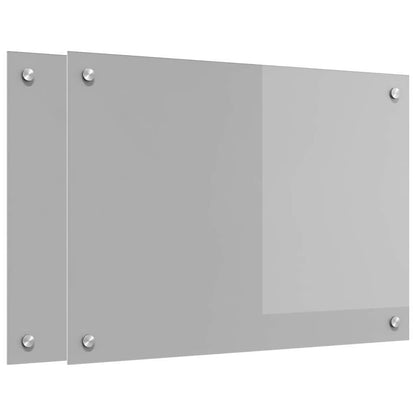 Rivestimento da Cucina 2 pcs Grigio chiaro 70 x 50 cm