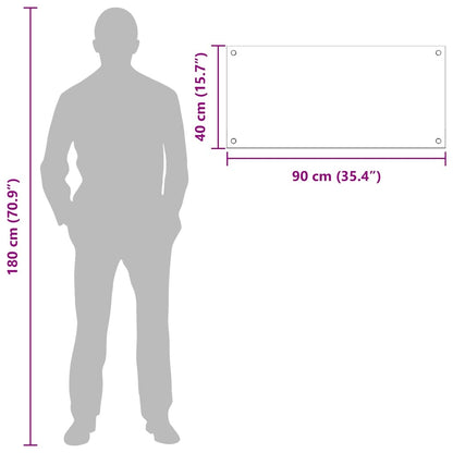 Rivestimento da Cucina 2 pcs Grigio chiaro 90 x 40 cm