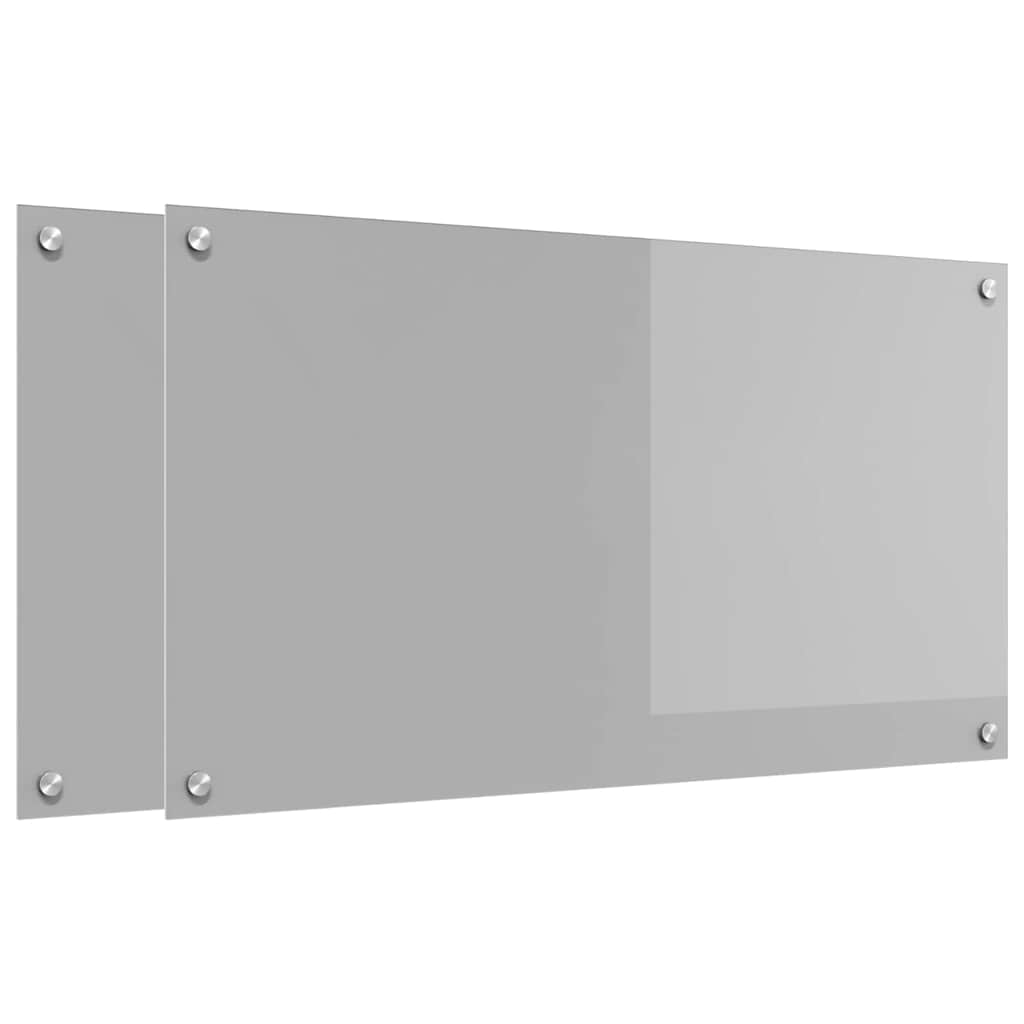 Schienale da cucina 2 pcs Grigio chiaro 90 x 50 cm | homemem39