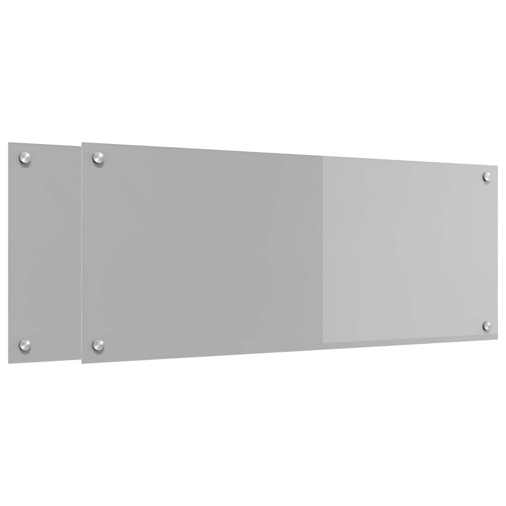 Rivestimento da Cucina 2 pcs Grigio chiaro 100 x 40 cm