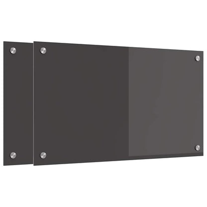 Rivestimento da Cucina 2 pcs Grigio scuro 70 x 40 cm