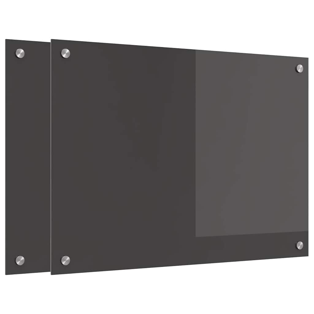 Rivestimento da Cucina 2 pcs Grigio scuro 70 x 50 cm