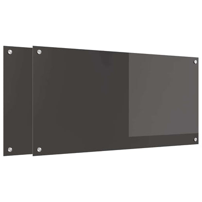 Rivestimento da Cucina 2 pcs Grigio scuro 100 x 50 cm