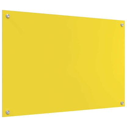 Rivestimento da Cucina 2 pcs Giallo 90 x 60 cm vetro temperato
