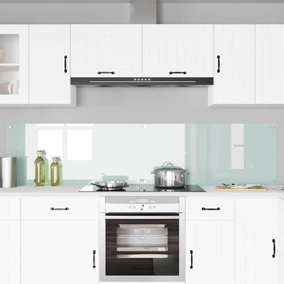 Schienale da cucina 2 pcs Bianco 110 x 50 cm vetro temperato | homemem39