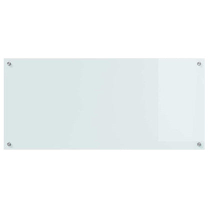 Schienale da cucina 2 pcs Bianco 110 x 50 cm vetro temperato | homemem39