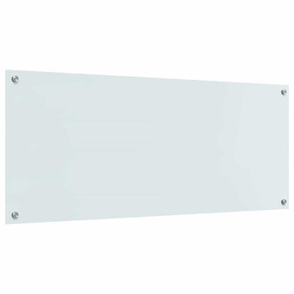 Schienale da cucina 2 pcs Bianco 120 x 50 cm vetro temperato | homemem39