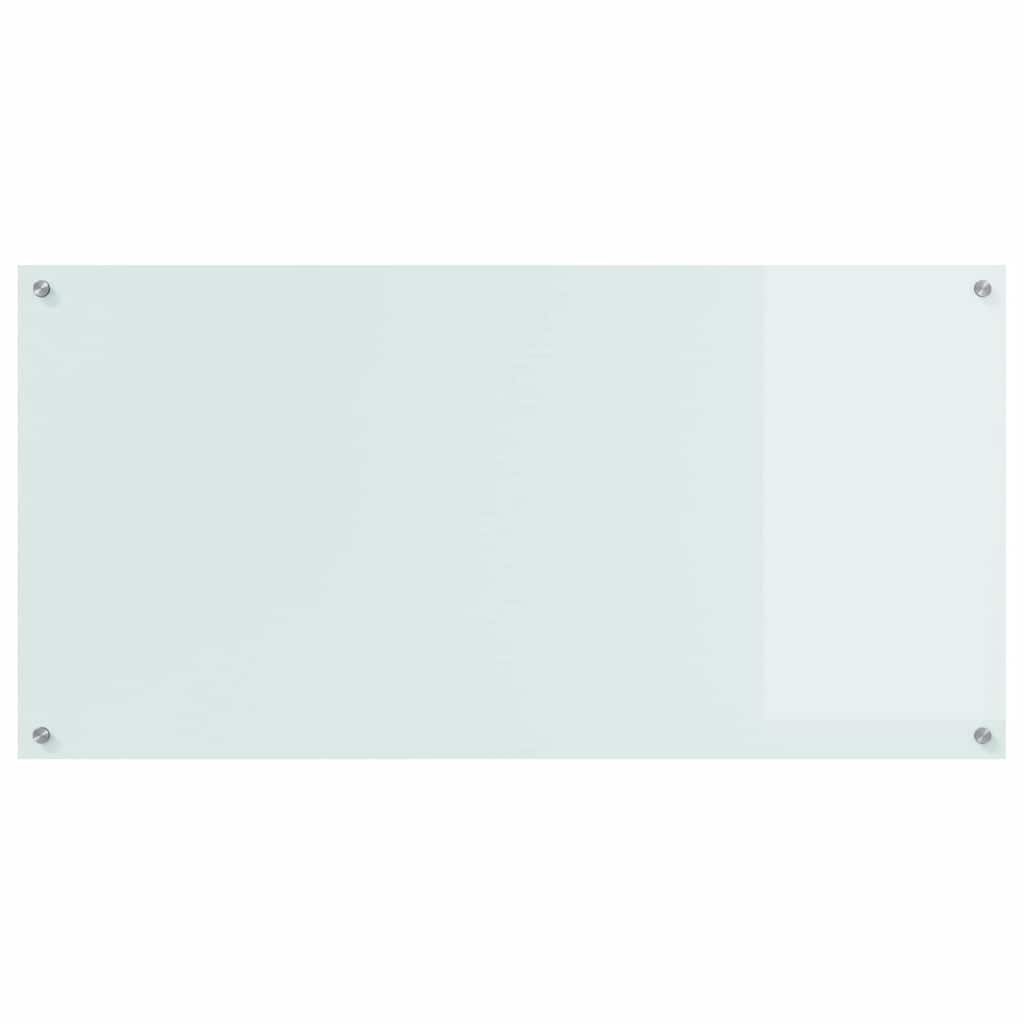 Schienale da cucina 2 pcs Bianco 120 x 60 cm vetro temperato | homemem39