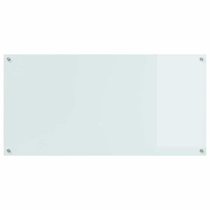 Schienale da cucina 2 pcs Bianco 120 x 60 cm vetro temperato | homemem39