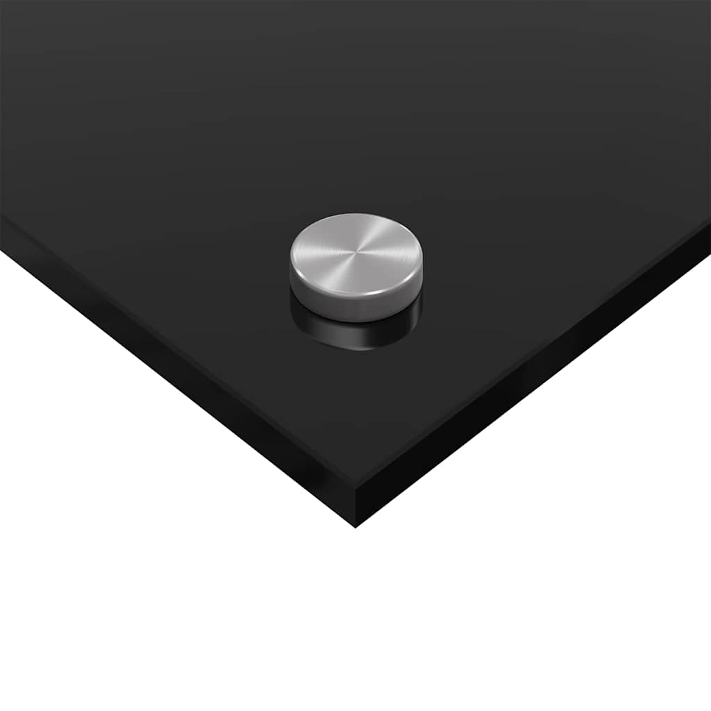 Schienale da cucina 2 pcs Nero 120 x 60 cm vetro temperato | homemem39