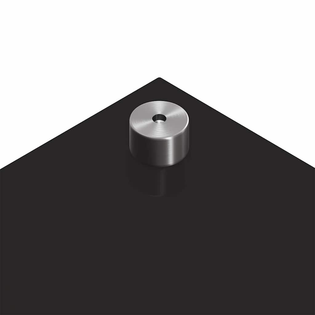 Schienale da cucina 2 pcs Nero 120 x 60 cm vetro temperato | homemem39