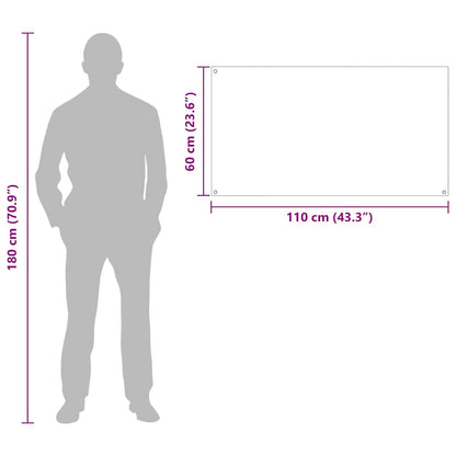 Rivestimento da Cucina 2 pcs Grigio chiaro 110 x 60 cm