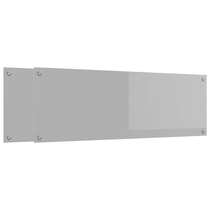 Rivestimento da Cucina 2 pcs Grigio chiaro 120 x 40 cm