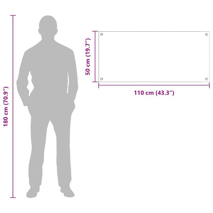 Rivestimento da Cucina 2 pcs Grigio scuro 110 x 50 cm