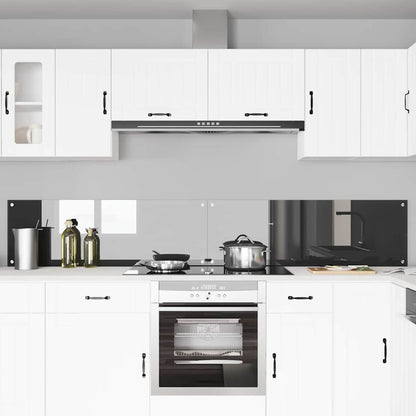 Rivestimento da Cucina 2 pcs Grigio scuro 120 x 40 cm