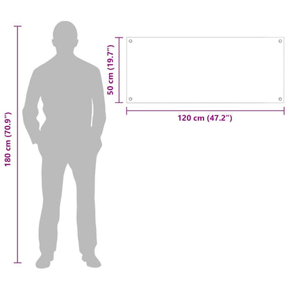 Rivestimento da Cucina 2 pcs Grigio scuro 120 x 50 cm