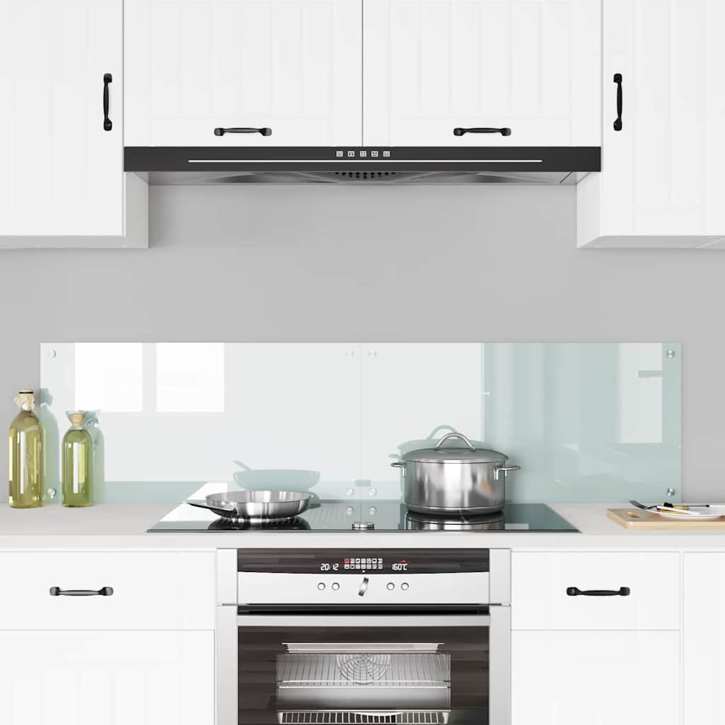 Rivestimento da Cucina Bianco 80 x 40 cm vetro temperato