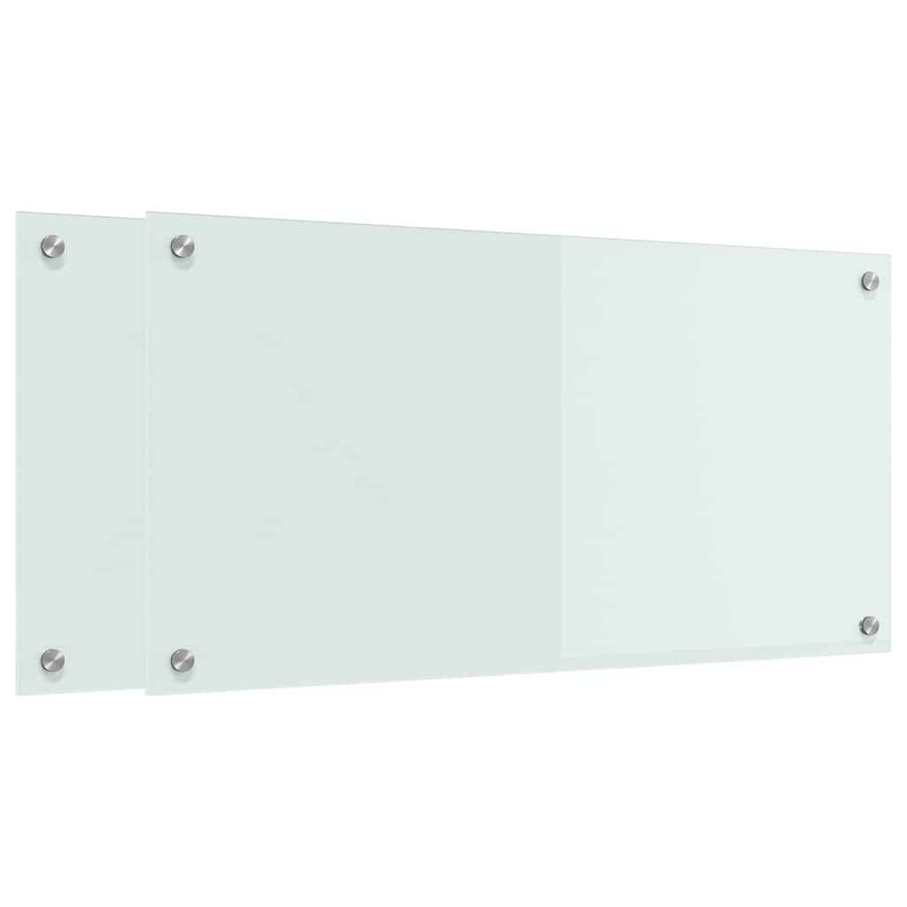 Rivestimento da Cucina Bianco 80 x 40 cm vetro temperato