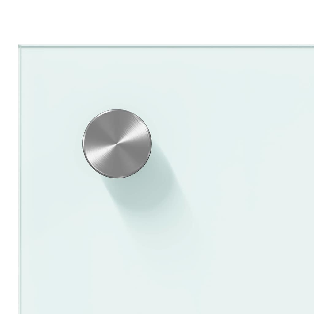 Schienale da cucina 2 pcs Bianco 80 x 50 cm vetro temperato | homemem39