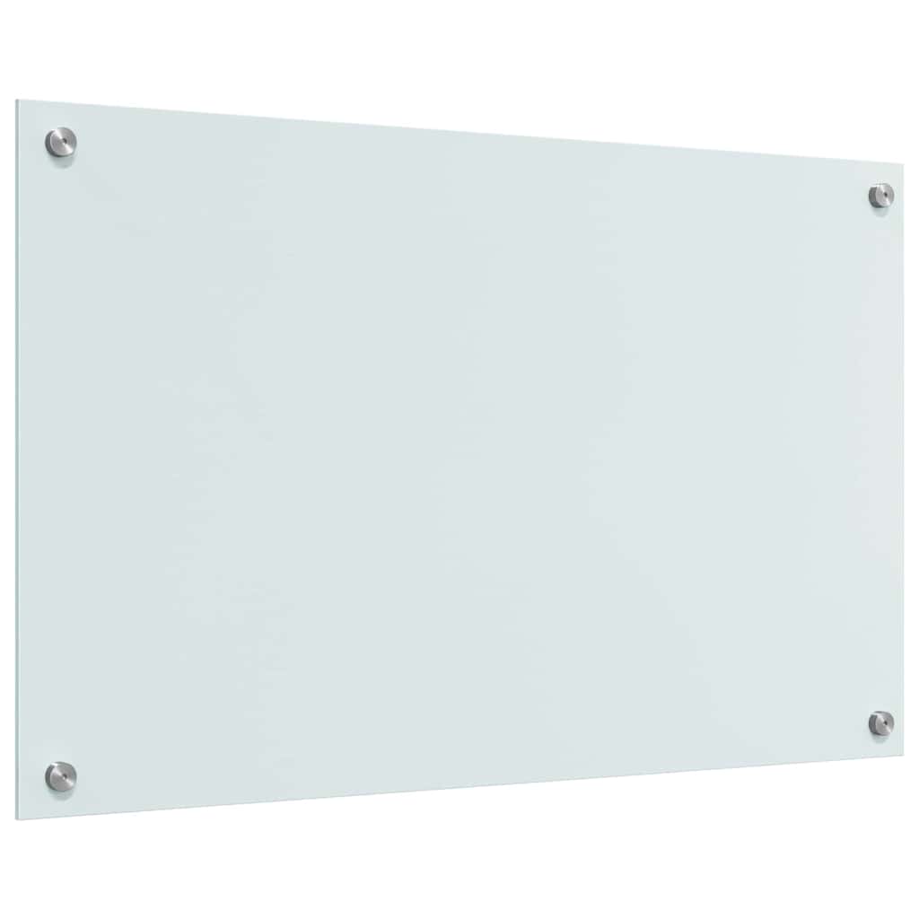 Schienale da cucina 2 pcs Bianco 80 x 50 cm vetro temperato | homemem39